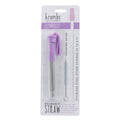 3-Pack: Expandable Steel Straw by DailySale