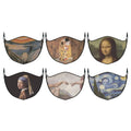 3-Pack: Famous Art Paintings Reusable and Washable 2-Layer Non-Medical Face Mask by DailySale