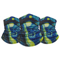 3-Pack: Famous Painting Neck Gaiter Bandana Multifunctional Scarves by DailySale