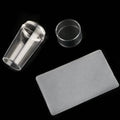 3-Pack: Fast and Easy French Tip Nail Art with Clear Silicone Stamper and Scraper by DailySale