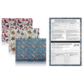 3-Pack: Faux Leather Holiday Themed CDC Vaccination Card Holder by DailySale