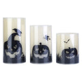 3-Pack: Halloween Battery Operated Flameless Candle Lamp with Timer Setting by DailySale