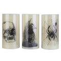 3-Pack: Halloween Battery Operated Flameless Candle Lamp with Timer Setting by DailySale