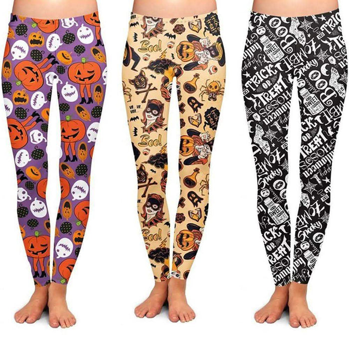 3-Pack: Halloween Special Premium Wicked Cool Women's Leggings by DailySale