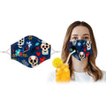 3-Pack: Halloween Special Reusable Face Mask With Drinking Straw Hole by DailySale