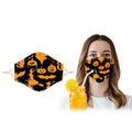 3-Pack: Halloween Special Reusable Face Mask With Drinking Straw Hole by DailySale
