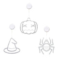 3-Pack: Halloween Window Light with Suction Cup Hanging Holes by DailySale