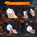 3-Pack: Halloween Window Light with Suction Cup Hanging Holes by DailySale