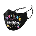 3-Pack: Happy Birthday Double Layered Reusable Face Mask With Adjustable Earloops by DailySale