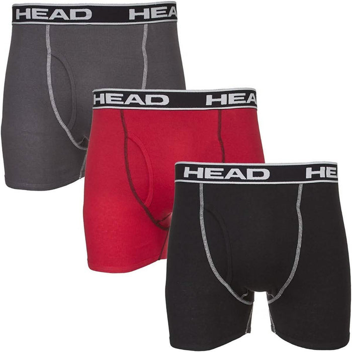 3-Pack: Head Men's Cotton Boxer Briefs - Size: Large by DailySale