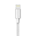 3-Pack: Heavy Duty Braided iPhone Lightning USB Cable - White by DailySale