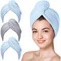 3-Pack: Hicober Microfiber Hair Towel by DailySale