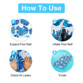 3-Pack: Inflatable Pool Float Raft Water Lounge 330lbs Load-Bearing Mattress with Headrest by DailySale