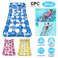 3-Pack: Inflatable Pool Float Raft Water Lounge 330lbs Load-Bearing Mattress with Headrest by DailySale