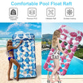 3-Pack: Inflatable Pool Float Raft Water Lounge 330lbs Load-Bearing Mattress with Headrest by DailySale