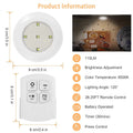 3-Pack: LED Wireless Puck Closet Lights by DailySale