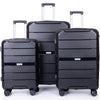 3-Pack: Lightweight Suitcases with TSA Lock