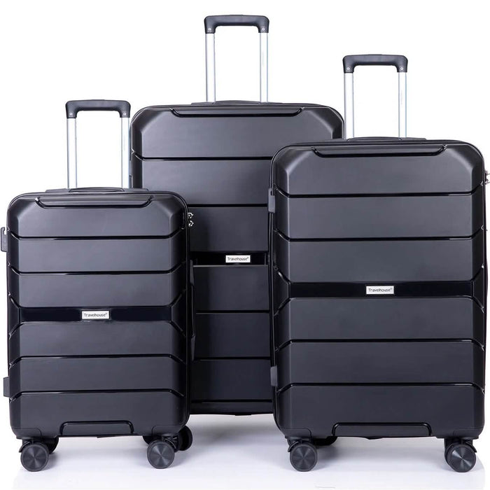 3-Pack: Lightweight Suitcases with TSA Lock by DailySale