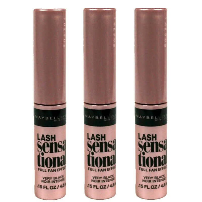 3-Pack: Maybelline Lash Sensational Intense Mini Mascara by DailySale