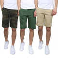 3-Pack: Men's 5-Pocket Flat-Front Slim-Fit Stretch Chino Shorts by DailySale
