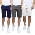 3-Pack: Men's 5-Pocket Flat-Front Slim-Fit Stretch Chino Shorts by DailySale