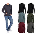 3-Pack: Men's Cotton Lightweight Pullover Hoodie with Kangaroo Pocket by DailySale