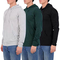 3-Pack: Men's Cotton Lightweight Pullover Hoodies With Pocket by DailySale