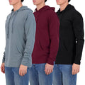 3-Pack: Men's Cotton Lightweight Pullover Hoodies With Pocket by DailySale