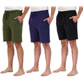 3-Pack: Men's Cotton Lounge Shorts with Pockets by DailySale