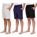 3-Pack: Men's Cotton Lounge Shorts with Pockets by DailySale