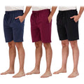 3-Pack: Men's Cotton Lounge Shorts with Pockets by DailySale