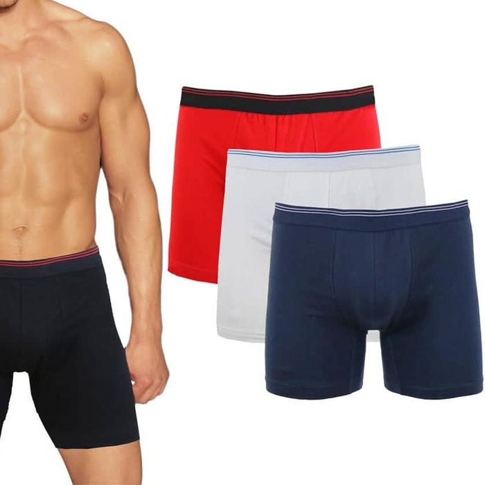 3-Pack: Men's Cotton Stretch Boxer Briefs by DailySale