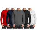 3-Pack: Men's Crew Neck Long Sleeve Classic Tee by DailySale