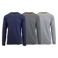3-Pack: Men's Crew Neck Long Sleeve Classic Tee by DailySale