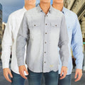 3-Pack: Men's Denim Button Front Shirts - Assorted Sizes by DailySale