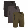3-Pack: Men's French Terry Shorts with Zippered Pockets