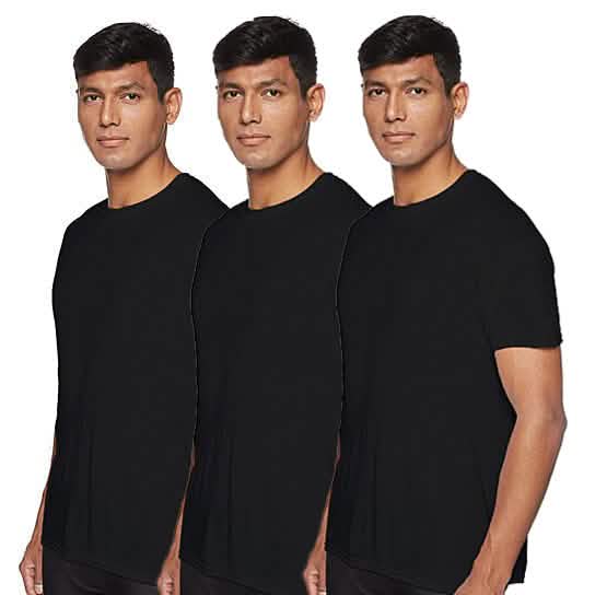 3-Pack: Men's Laviva Active Moisture Wicking Dry Fit Crew Neck Shirts by DailySale