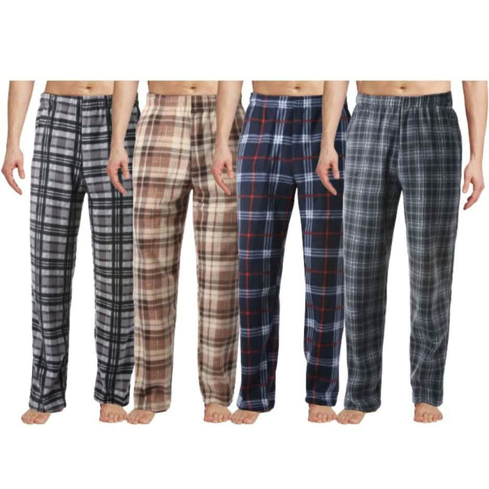 3-Pack: Men's Microfleece Assorted Pajama Pants by DailySale