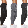 3-Pack: Men's Moisture-Wicking Jogger Pants with Zipper Pockets by DailySale
