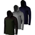 3-Pack: Men's Moisture Wicking Lightweight Hoodies by DailySale