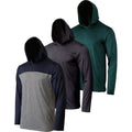 3-Pack: Men's Moisture Wicking Lightweight Hoodies by DailySale