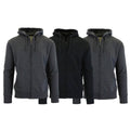 3-Pack Men's Slim-Fit Fleece-Lined Zip Hoodie by DailySale