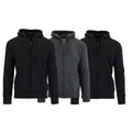 3-Pack Men's Slim-Fit Fleece-Lined Zip Hoodie by DailySale