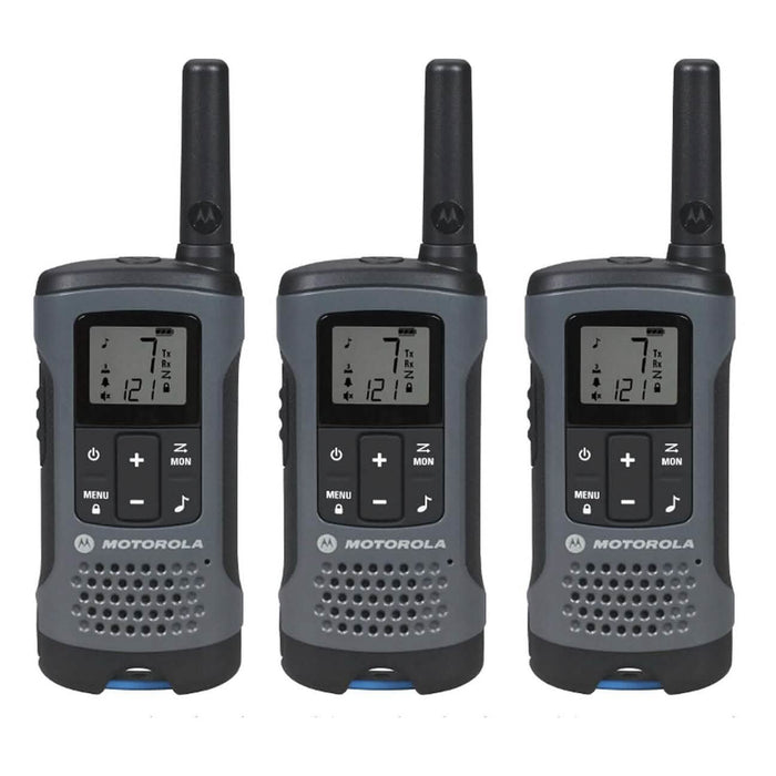 3-Pack: Motorola Solutions, Portable FRS, T200TP Talkabout Two-Way Radios (Refurbished) by DailySale