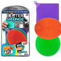 3-Pack: Multi-colored Textured Silicone Sponges - As Seen on TV Better Sponge by DailySale