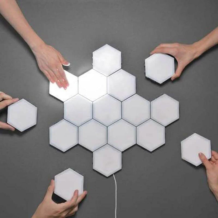 3-Pack: New Modular and Hexagonal Touch Sensitive LED Lamp by DailySale