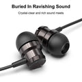 3-Pack: Noise Isolating Tangle Free In-Ear Headphones with Microphone by DailySale