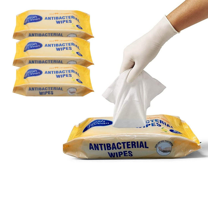 3-Pack Of Fresh N Clean Antibacterial Wipes by DailySale