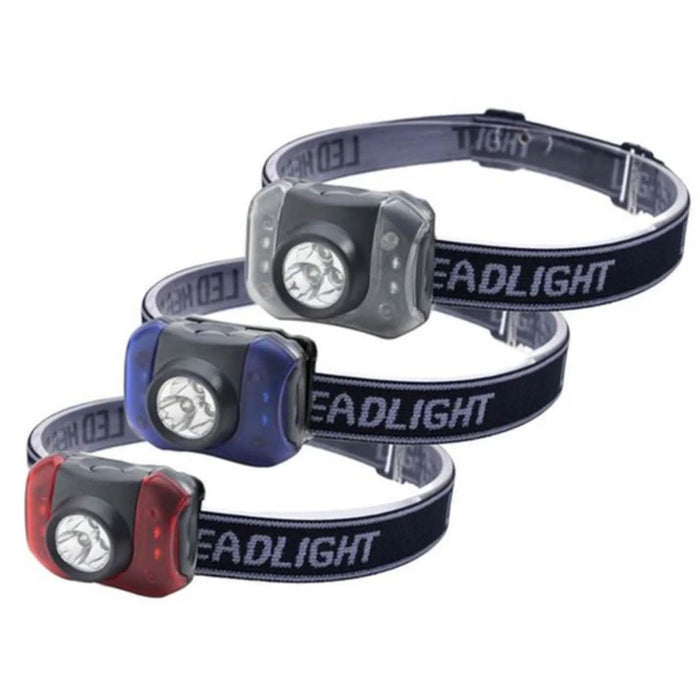 3-Pack: Outdoor Nation Hands-Free 7-LED Headlamp Camping Flashlights by DailySale