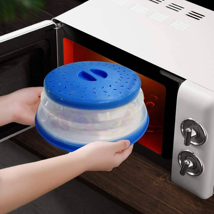 3-Pack: OUZIFISH 10.5 inch Collapsible Food Plate Lid Cover by DailySale